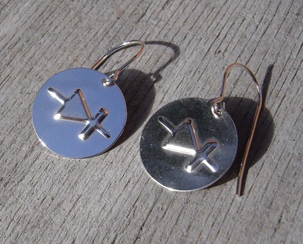 Diode Symbol Sterling Silver Earrings.jpg